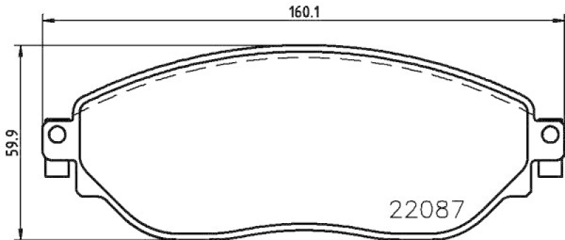 HELLA 8DB 355 021-891 Bremsbelagsatz, Scheibenbremsbelag für OPEL/RENAULT