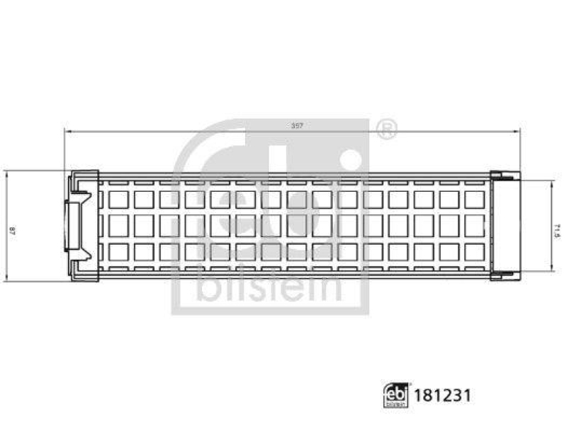 FEBI BILSTEIN 181231 Luftfilter für John Deere