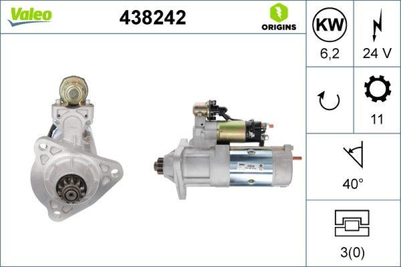 VALEO 438242 Starter Neu - ORIGINS