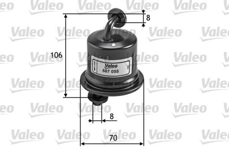 VALEO 587055 Kraftstofffilter, Benzin