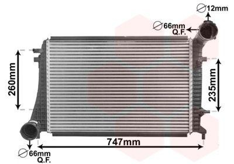 VAN WEZEL 58004268 Ladeluftkühler