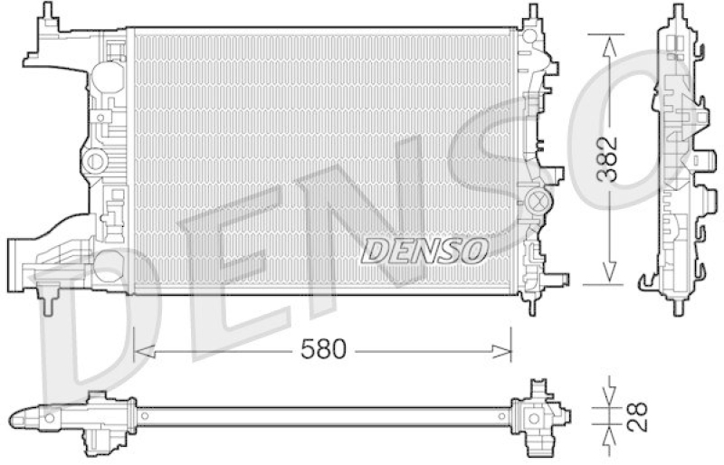 DENSO DRM20096 Kühler OPEL ASTRA J Sports Tourer 1.7 CDTI (2010 - )
