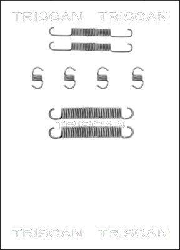 TRISCAN 8105 702529 Montagesatz F. Bremsbacken für Lada Samara