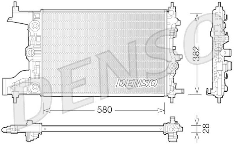 DENSO DRM20097 Kühler OPEL ASTRA J 1.6 (2009 - )
