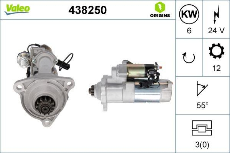 VALEO 438250 Starter Neu - ORIGINS