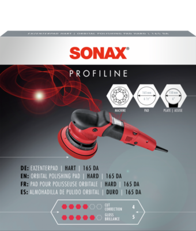 SONAX 04934410 Exzenterpad hart 165 DA