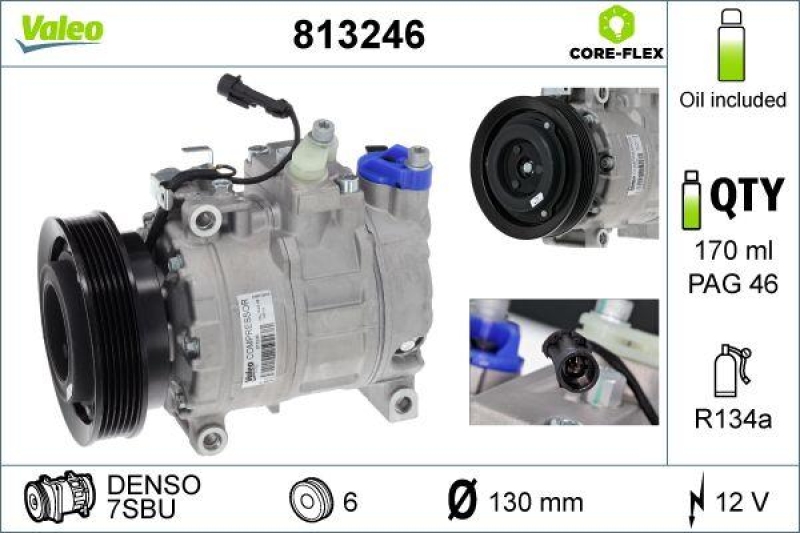 VALEO 813246 Kompressor ALFA ROMEO 156 166