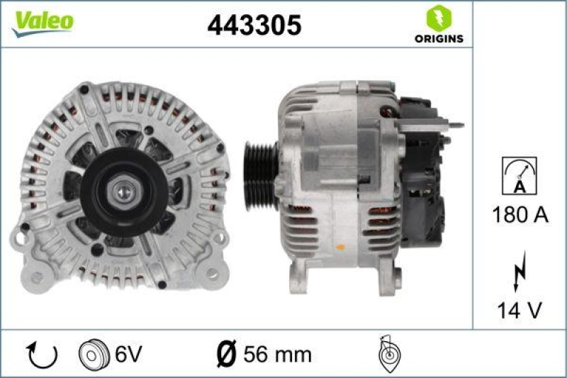 VALEO 443305 Generator Neu - ORIGINS