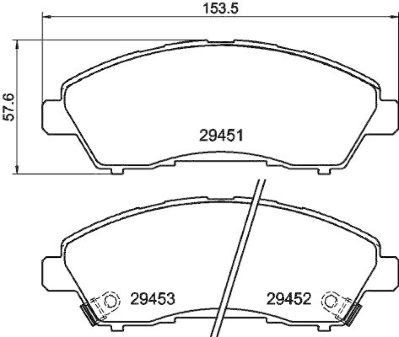 HELLA 8DB 355 041-211 Scheibenbremsbelagsatz