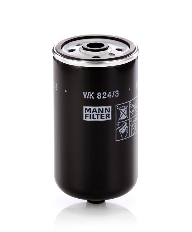 MANN-FILTER WK 824/3 Kraftstoffilter für Hyundai