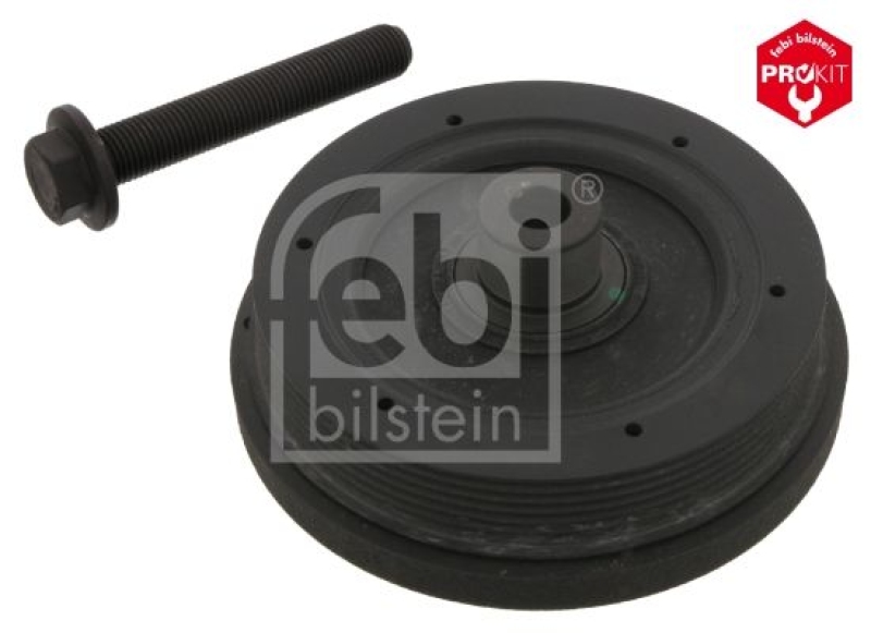 FEBI BILSTEIN 34826 Riemenscheibe (entkoppelt) für Kurbelwelle, mit Schraube für Ford