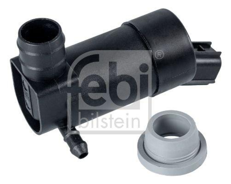 FEBI BILSTEIN 109270 Waschwasserpumpe für Scheibenreinigungsanlage, mit Dichtring für Jaguar