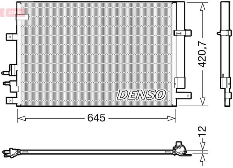 DENSO DCN01024 Kondensator A/C ALFA ROMEO 159 Sportwagon (939_) (06-11)