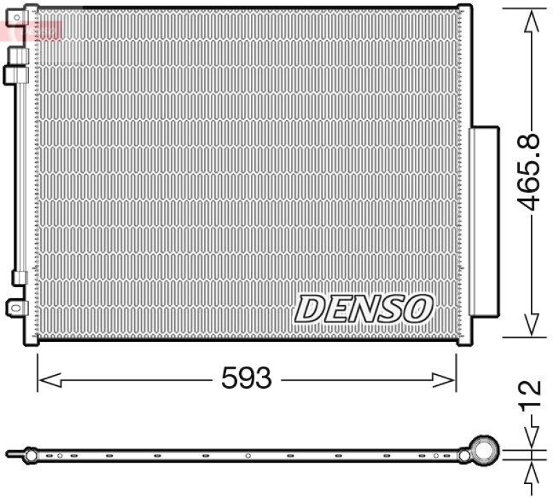 DENSO DCN01025 Kondensator A/C ALFA ROMEO STELVIO (949_) 2.2 D (16-)