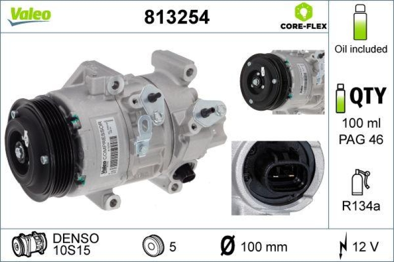 VALEO 813254 Kompressor TOYOTA Avensis