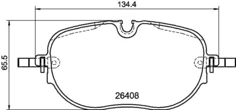 HELLA 8DB 355 042-671 Scheibenbremsbelagsatz