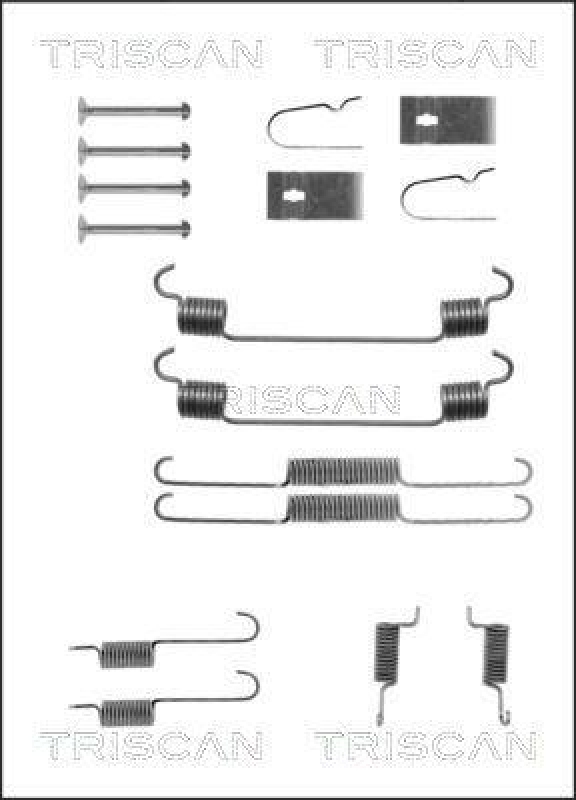 TRISCAN 8105 502543 Montagesatz F. Bremsbacken für Mazda 323