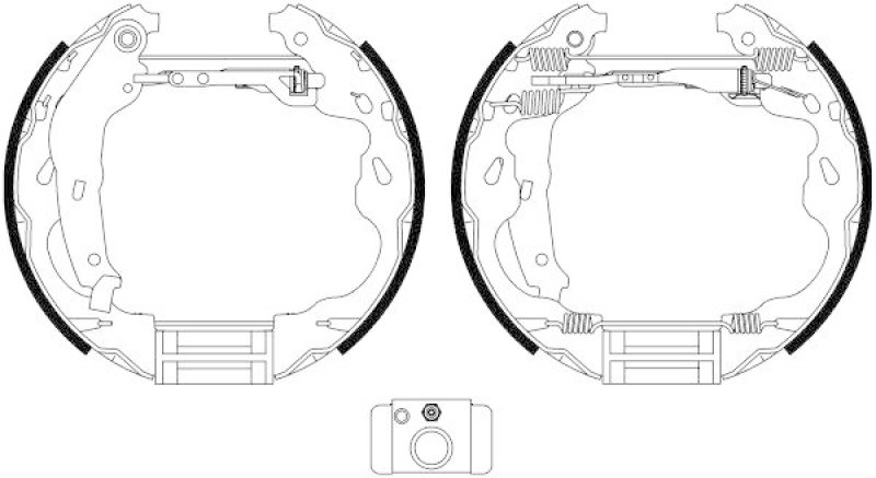 HELLA 8DB 355 022-471 Bremsbackensatz R1341