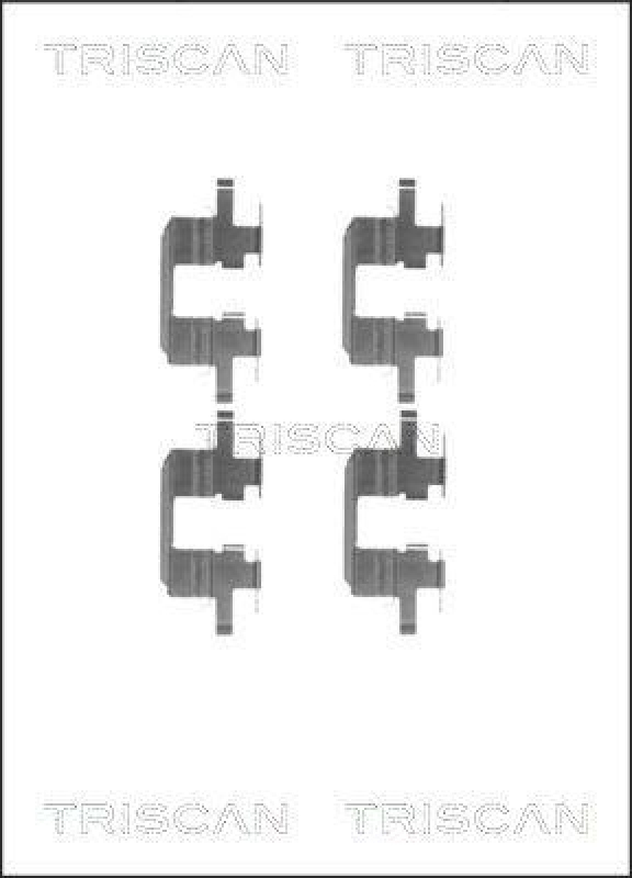 TRISCAN 8105 681533 Montagesatz, Scheibenbremsbelag für Subaru