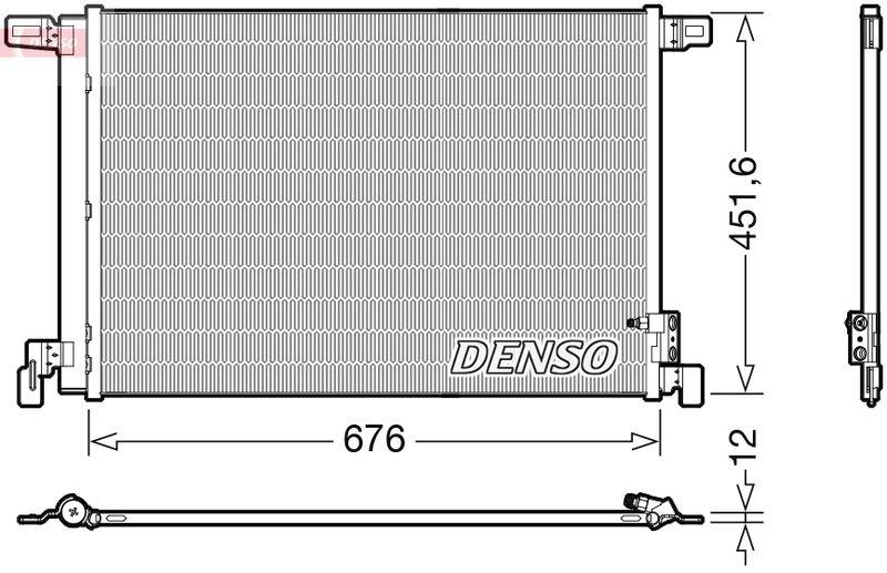 DENSO DCN02008 Kondensator A/C AUDI Q7 (4MB) (15-)