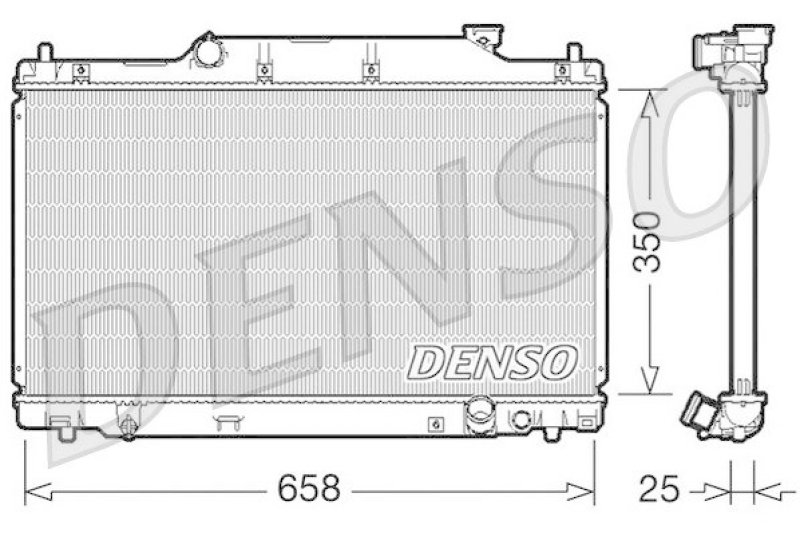 DENSO DRM40007 Kühler HONDA CIVIC VIII Hatchback (FN, FK) Type R (2006 - )