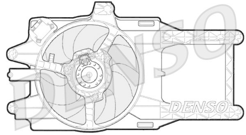 DENSO DER13002 K&uuml;hlerl&uuml;fter LANCIA Y (840A) 1.2 (840AA, 840AF1A) (1996 - 2003)