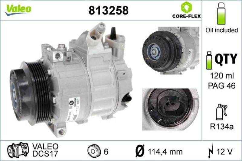 VALEO 813258 Kompressor MERCEDES SLK-CLASS