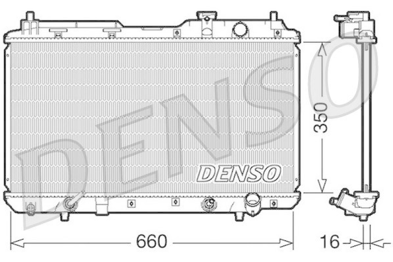 DENSO DRM40010 Kühler HONDA CR-V I (RD) 2.0 16V (RD1, RD3) (1999 - 2002)