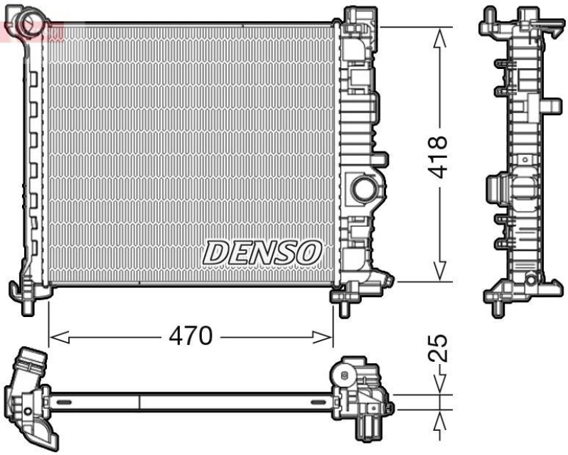 DENSO DRM20115 Kühler OPEL MERIVA B 1.7 CDTI (10- )