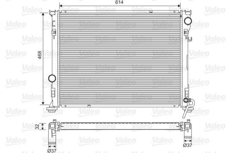 VALEO 701562 Motorkühler CHRYSLER 300C 3.0 CRD