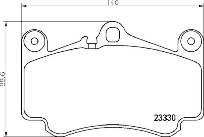 HELLA 8DB 355 043-081 Scheibenbremsbelagsatz