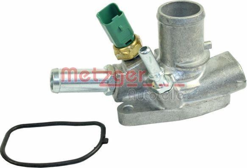 METZGER 4006266 Thermostat Kühlmittel, Mit Gehäuse für OPEL/ALFA/LANCIA/ÖFFNUNGSTEMP. [°C]80