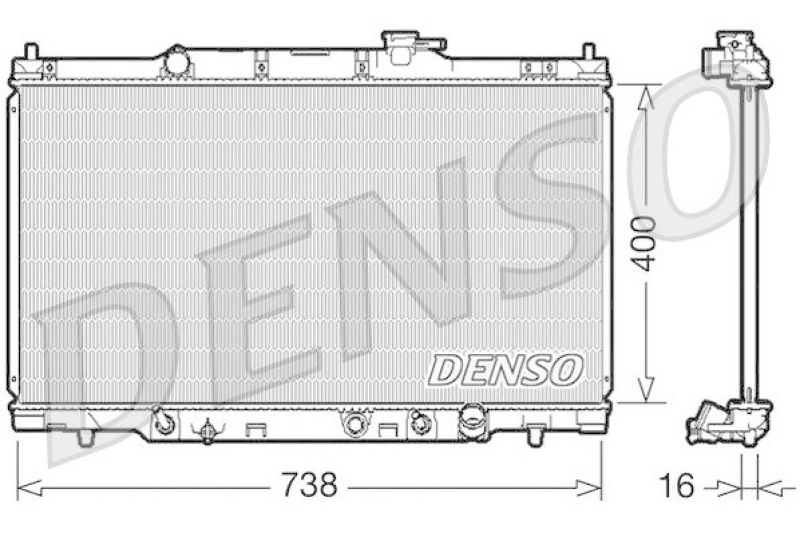 DENSO DRM40012 K&uuml;hler HONDA CR-V II (RD_) 2.0 (2002 - 2006)