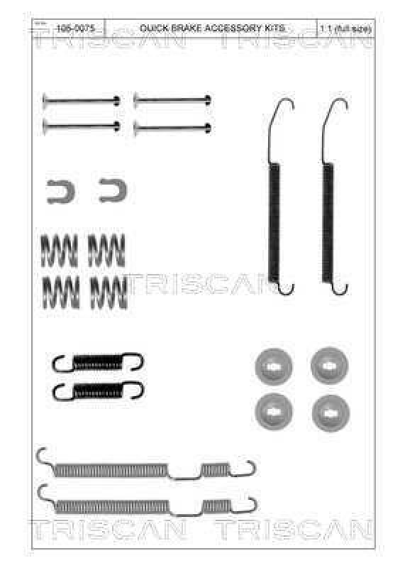 TRISCAN 8105 682002 Montagesatz F. Bremsbacken für Subaru