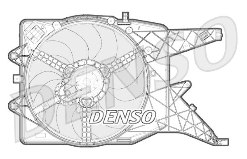 DENSO DER20011 Kühlerlüfter OPEL CORSA D 1.3 CDTI (2006 - )