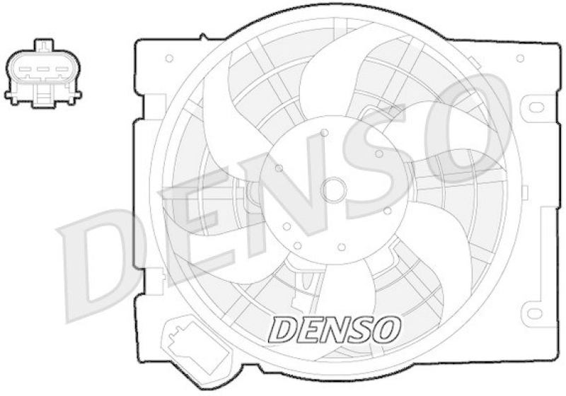 DENSO DER20013 Kühlerlüfter OPEL ASTRA G Hatchback (F48_, F08_) 1.6 16V (1998 - 2005)