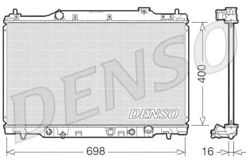 DENSO DRM40016 Kühler HONDA STREAM (RN) 2.0 16V (2001 - )