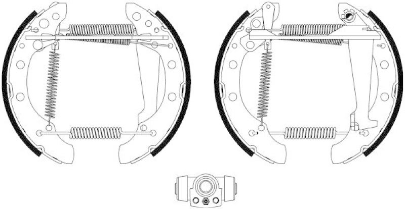 HELLA 8DB 355 022-771 Bremsbackensatz R1321