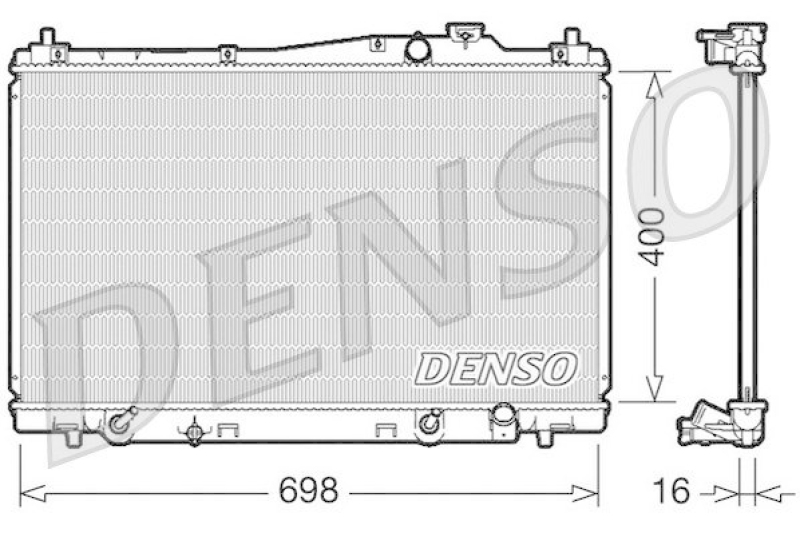 DENSO DRM40017 Kühler HONDA STREAM (RN) 1.7 16V (2001 - )