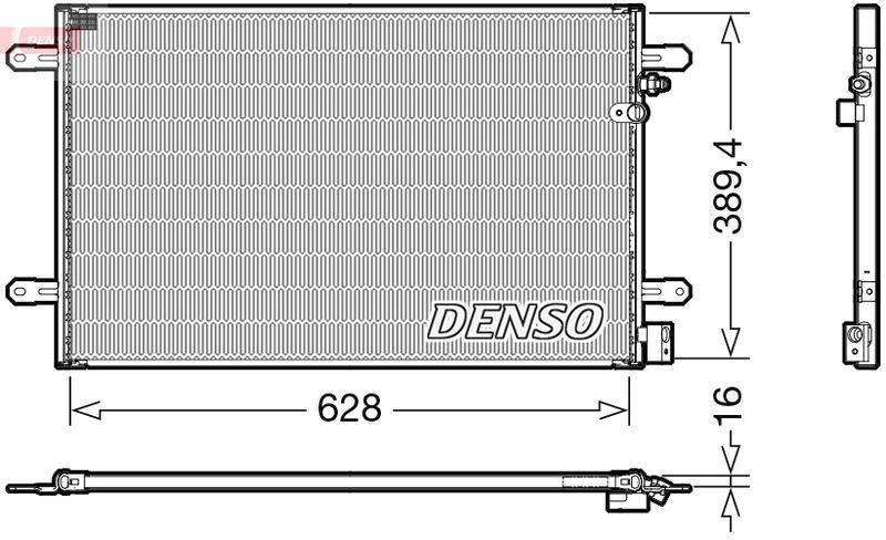 DENSO DCN02037 Kondensator AUDI A6 3.0 TDI (06/2006->03/2011)