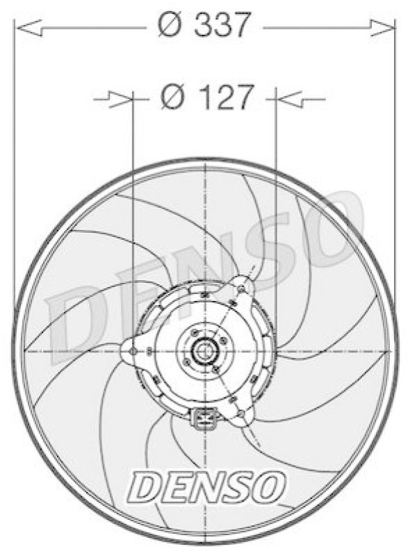 DENSO DER21002 Kühlerlüfter