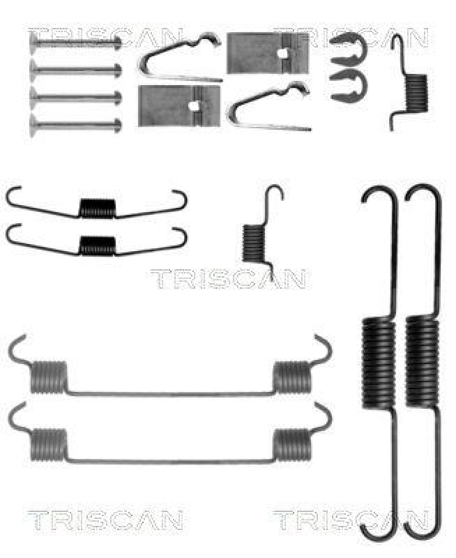 TRISCAN 8105 691624 Montagesatz, Scheibenbremsbelag für Suzuki