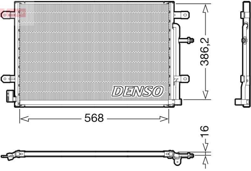 DENSO DCN02038 Kondensator AUDI Avant A4 Avant (8ED, B7) 2.0 TDI 16V (04-08)