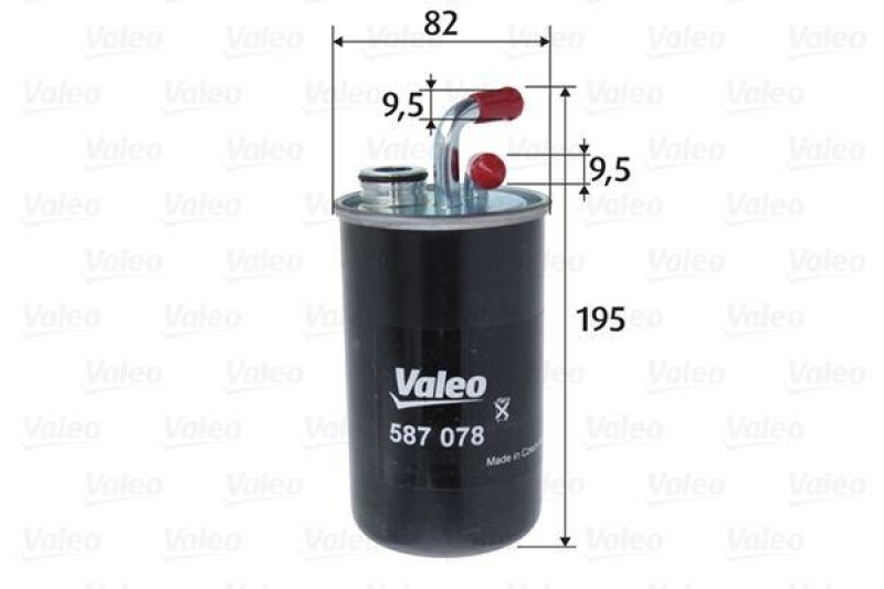 VALEO 587078 Kraftstofffilter, Diesel