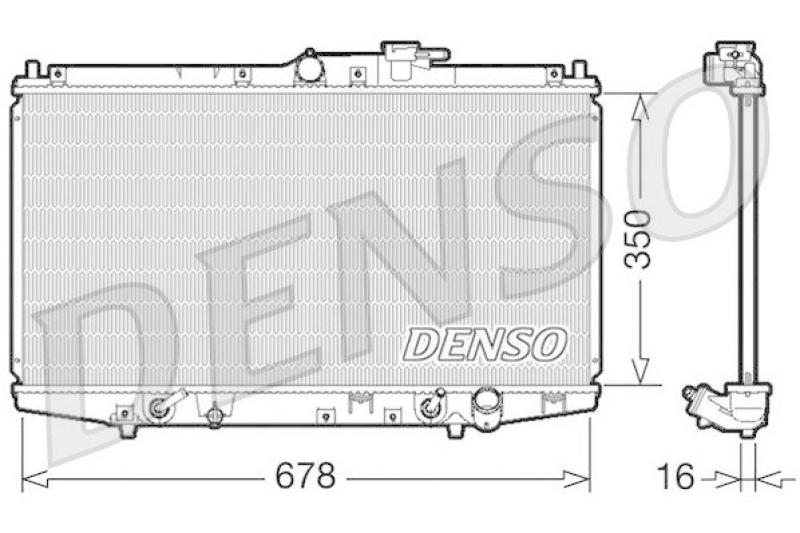 DENSO DRM40020 Kühler HONDA Accord VI 1.8i* Aut. 10/98-12/02