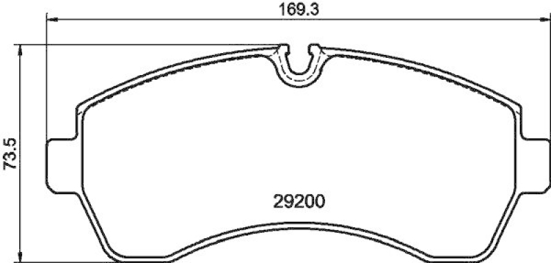 HELLA 8DB 355 043-911 Scheibenbremsbelagsatz