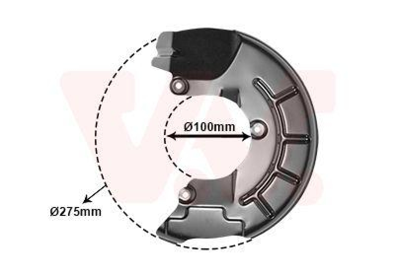 VAN WEZEL 5829371 Spritzblech Bremsscheibe vorne links