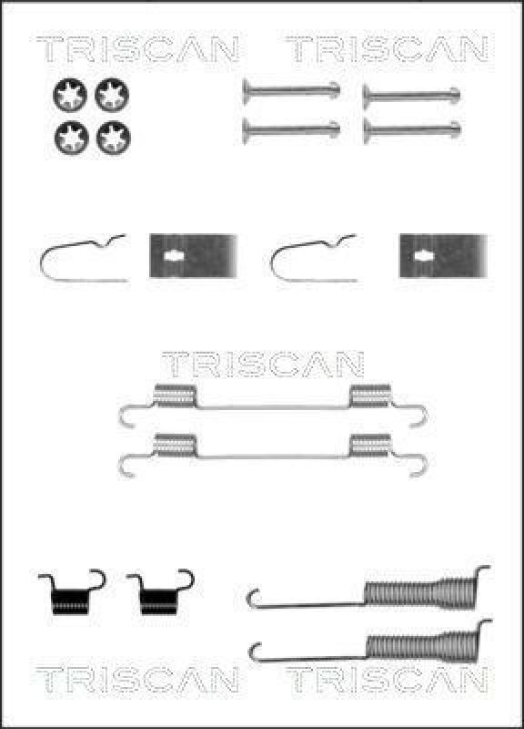 TRISCAN 8105 692001 Montagesatz F. Bremsbacken für Suzuki