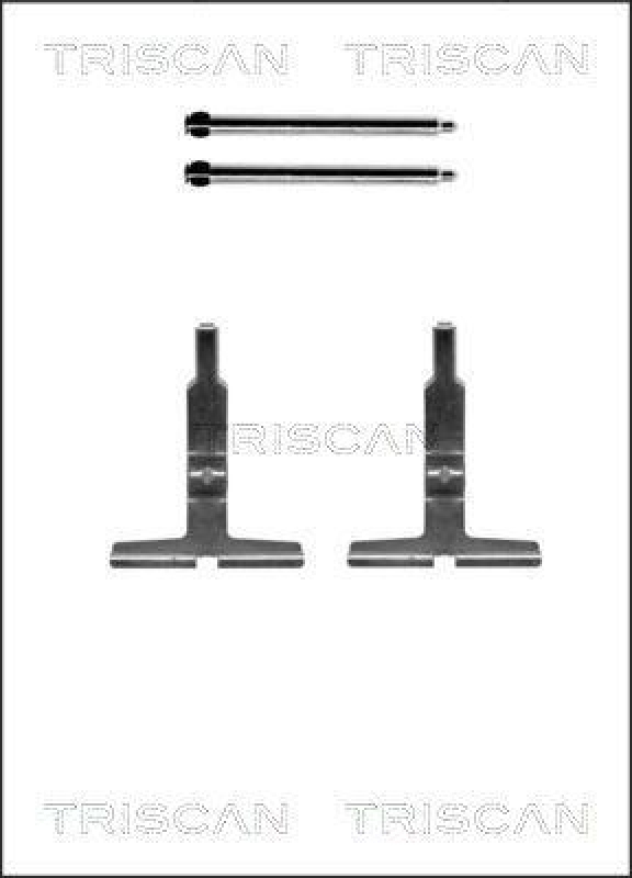 TRISCAN 8105 231599 Montagesatz, Scheibenbremsbelag für Mercedes