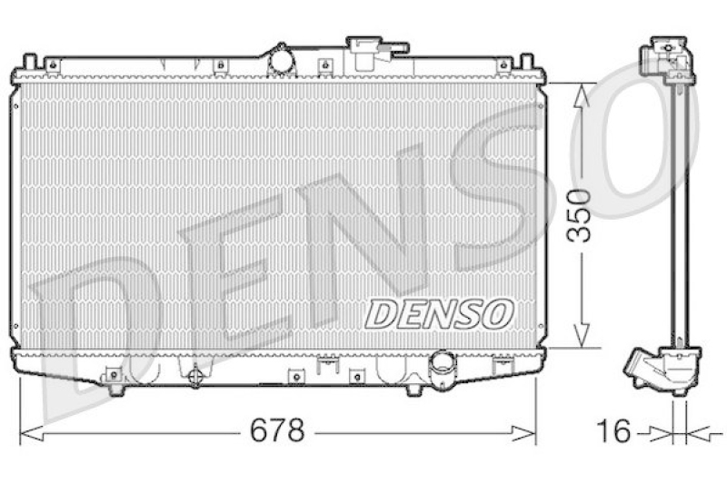 DENSO DRM40021 Kühler HONDA Accord VI 1.6i* H 10/98-12/02